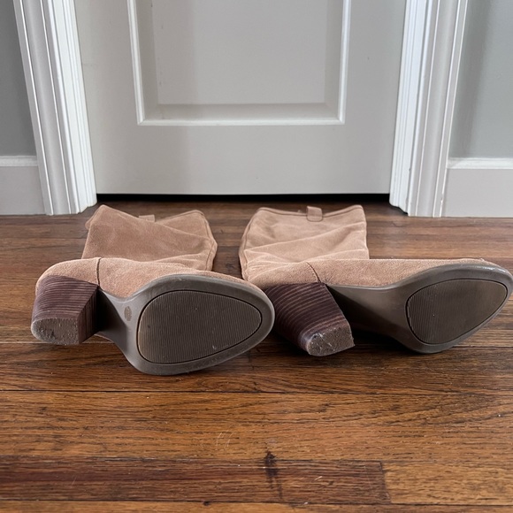 Genuine Suede Knee High Boots - Picture 6 of 7